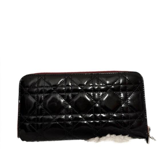 AUTHENTIC Dior Lady Dior Zippy Wallet- REDYED CONDITION - Picture 2 of 9
